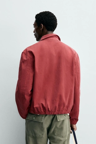 Куртка REGULAR FIT из выстиранного хлопка- Заказать в России