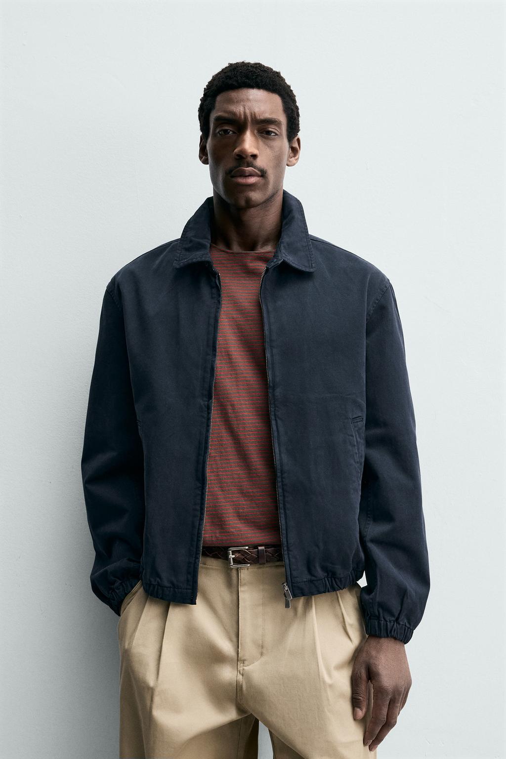 КУРТКА REGULAR FIT ИЗ ВЫСТИРАННОГО ХЛОПКА