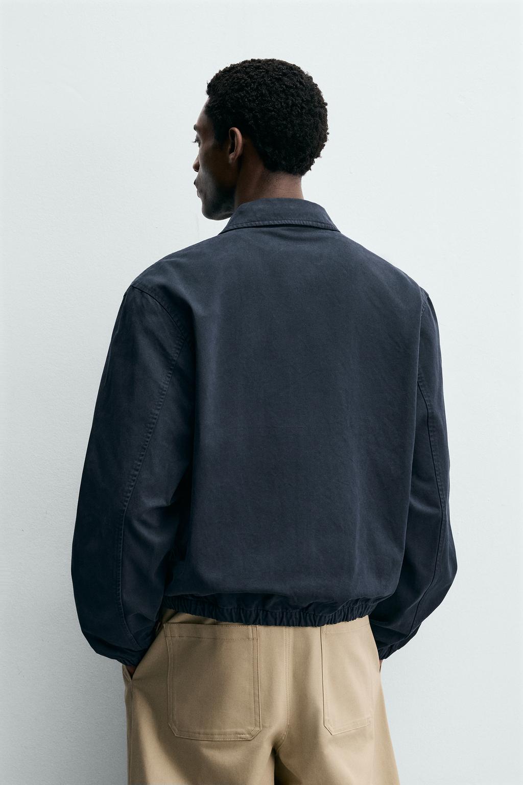 КУРТКА REGULAR FIT ИЗ ВЫСТИРАННОГО ХЛОПКА