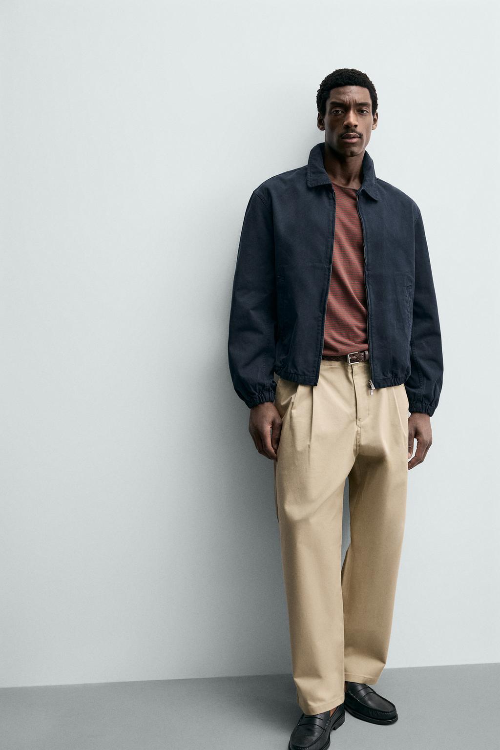 КУРТКА REGULAR FIT ИЗ ВЫСТИРАННОГО ХЛОПКА