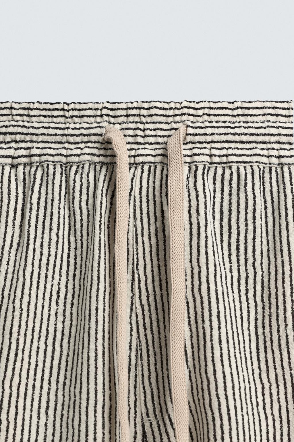 БЕРМУДЫ RELAXED FIT ИЗ ВИСКОЗЫ И ЛЬНА