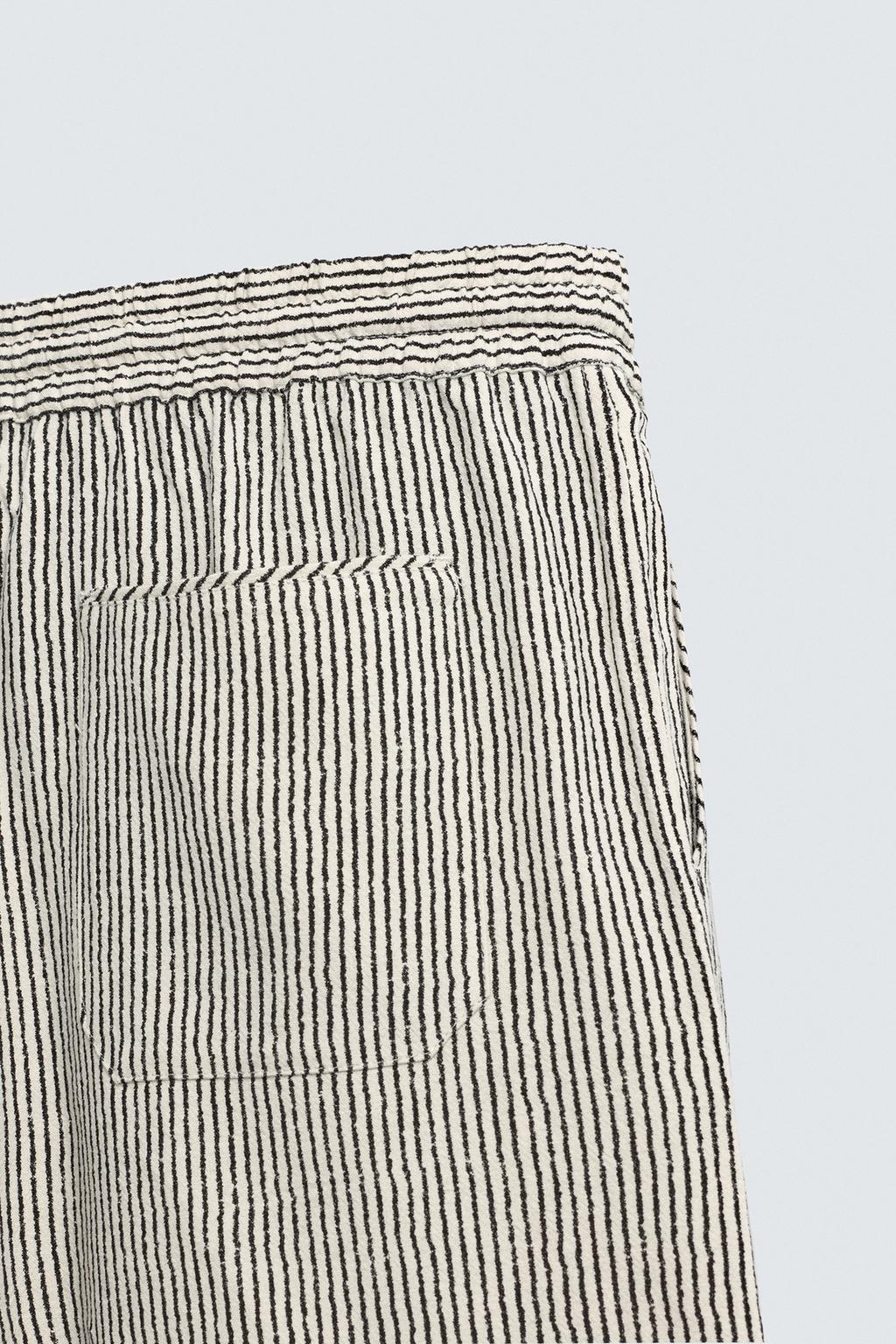 БЕРМУДЫ RELAXED FIT ИЗ ВИСКОЗЫ И ЛЬНА