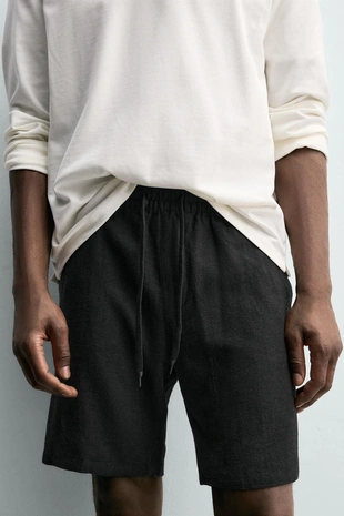 Бермуды  из вискозы и льна- Заказать в России