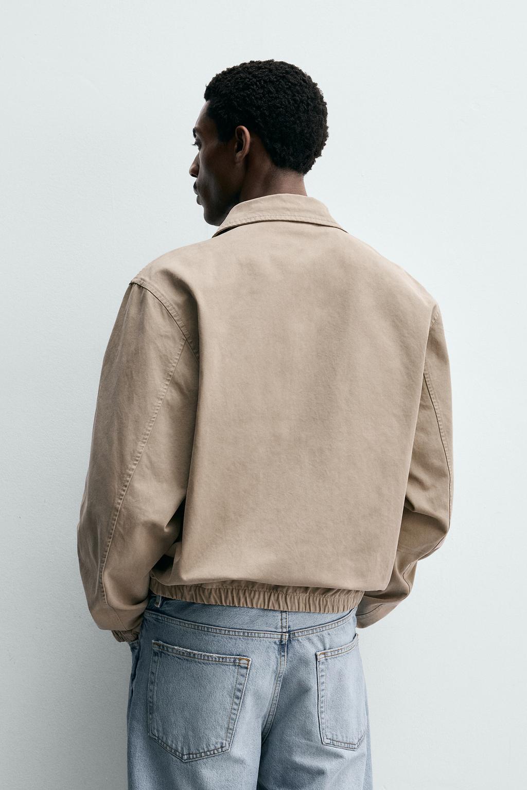 КУРТКА REGULAR FIT ИЗ ВЫСТИРАННОГО ХЛОПКА