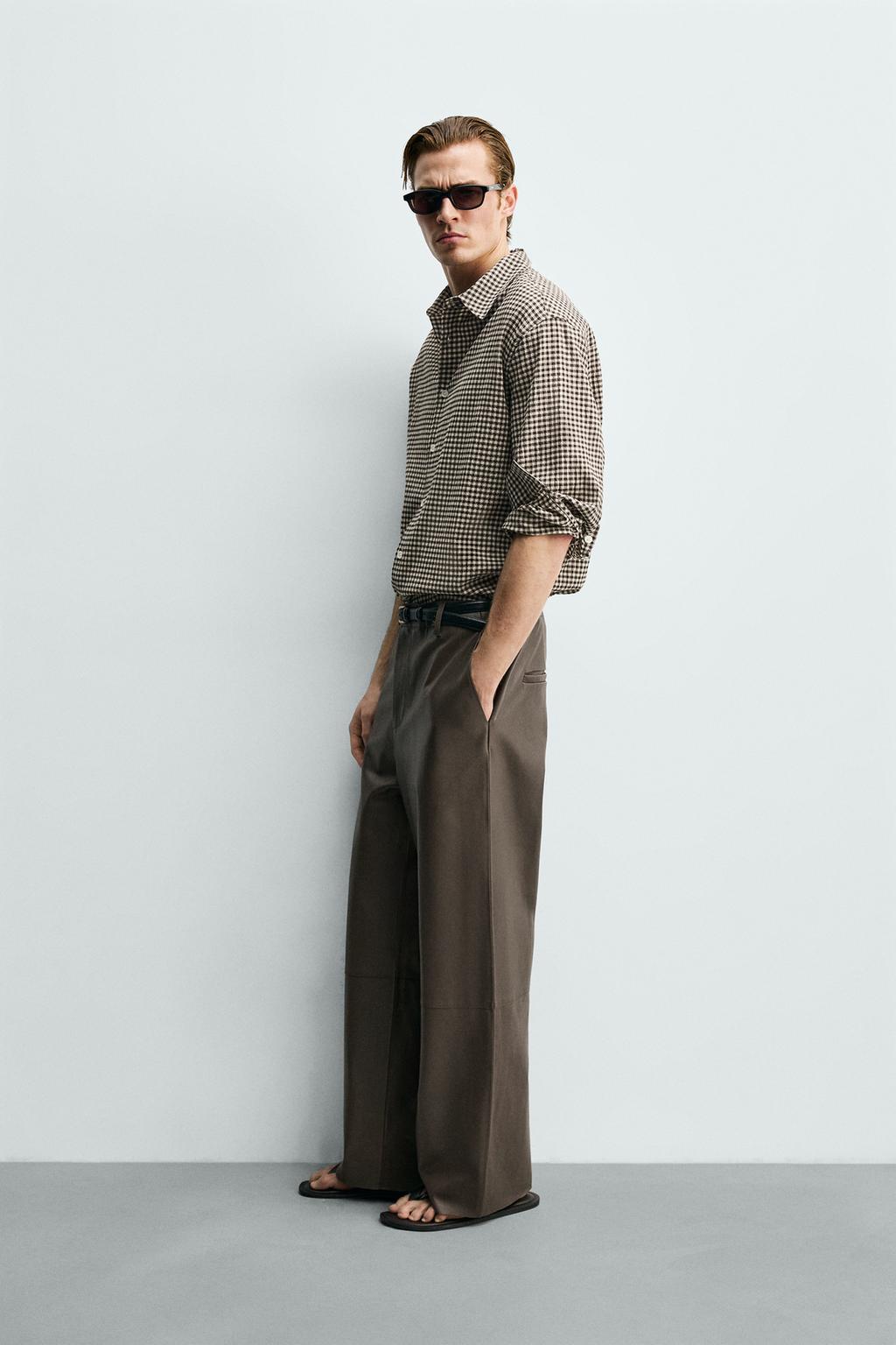 КОЖАНЫЕ БРЮКИ BALLOON FIT