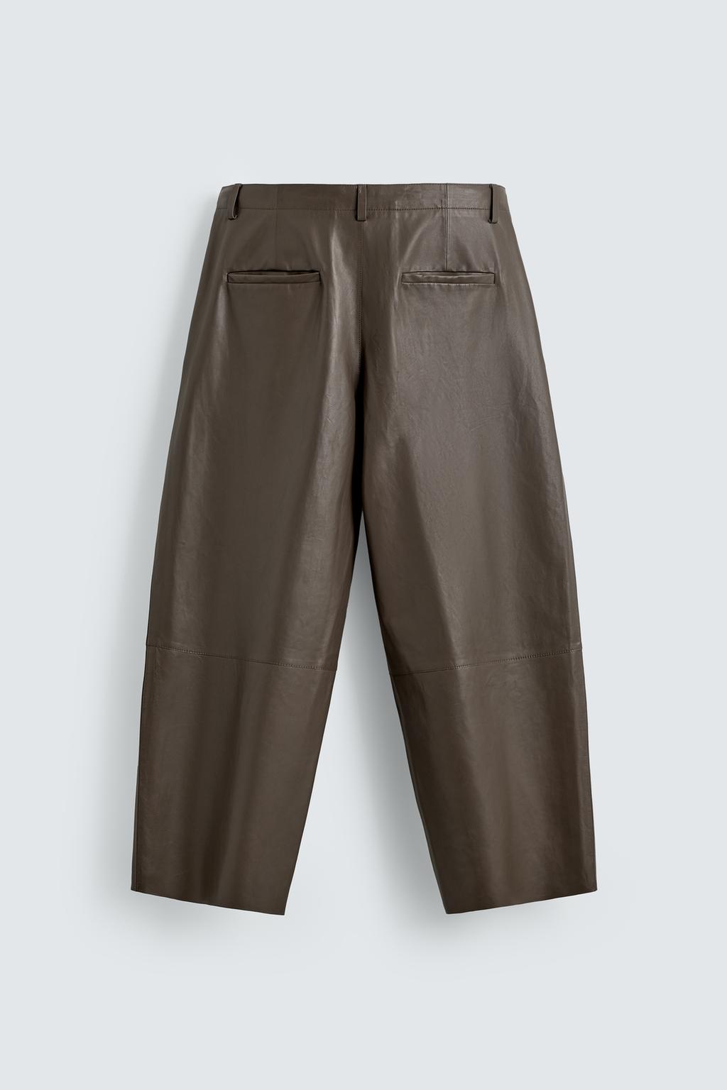 КОЖАНЫЕ БРЮКИ BALLOON FIT