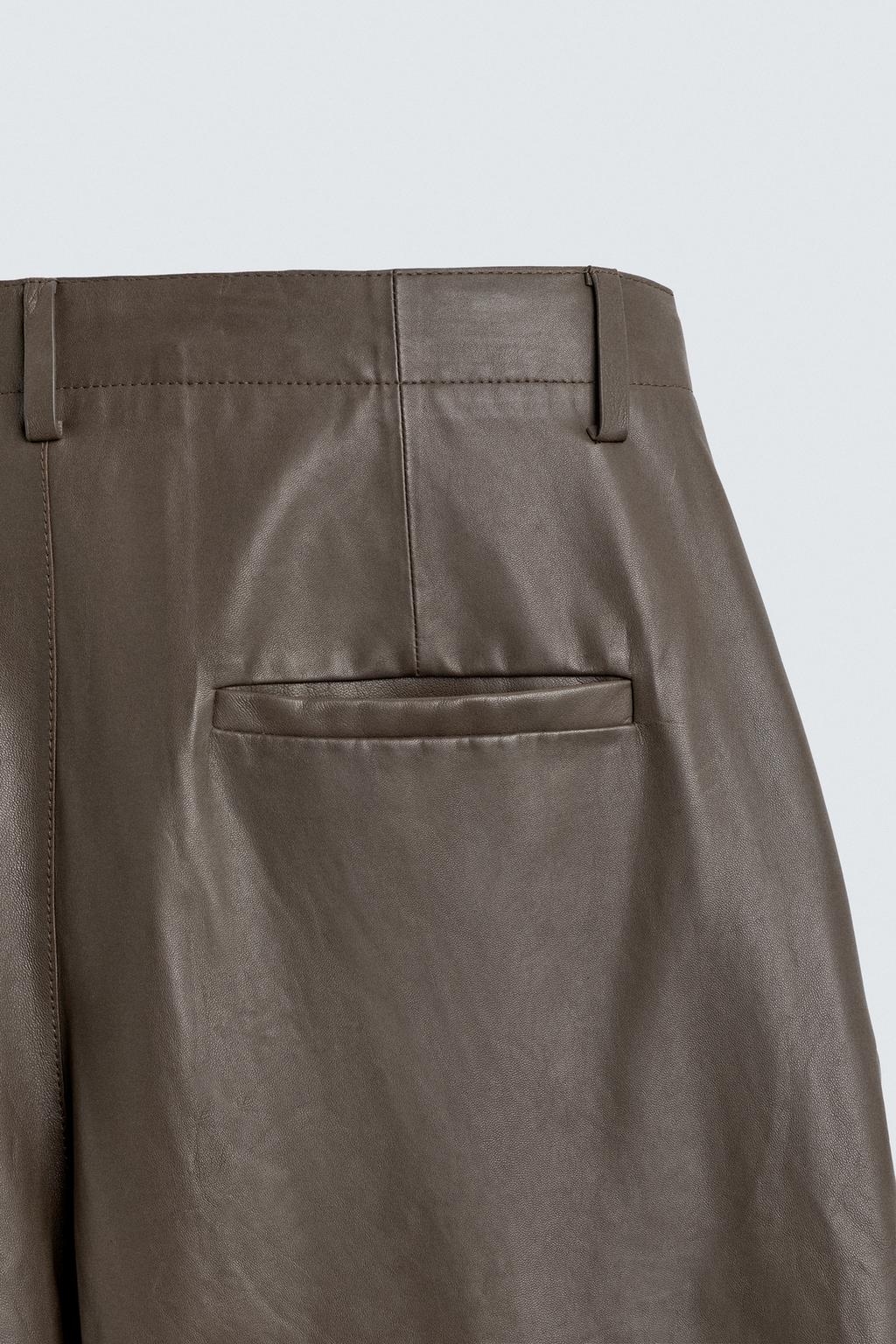 КОЖАНЫЕ БРЮКИ BALLOON FIT