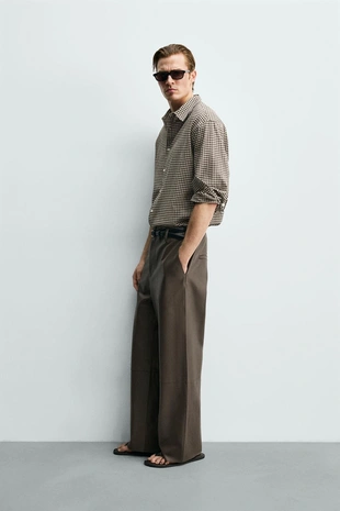 Кожаные брюки баллон- Заказать в России