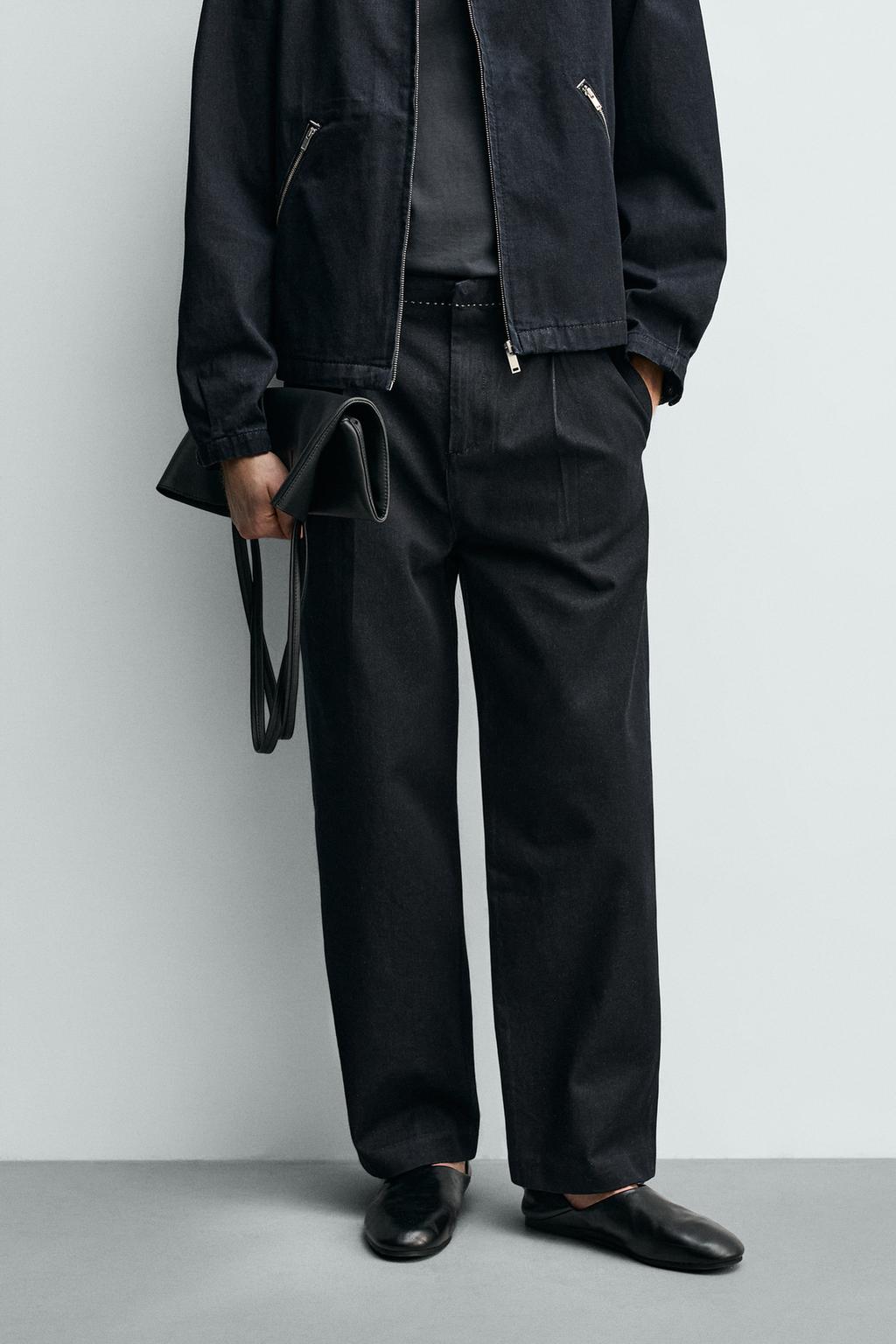 ДЖИНСЫ ЧИНОС С КОНТРАСТНОЙ ОТСТРОЧКОЙ