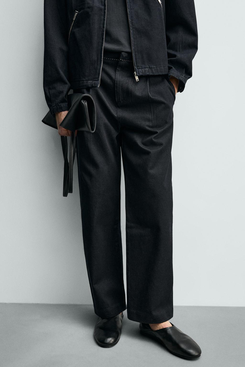 ДЖИНСЫ ЧИНОС С КОНТРАСТНОЙ ОТСТРОЧКОЙ