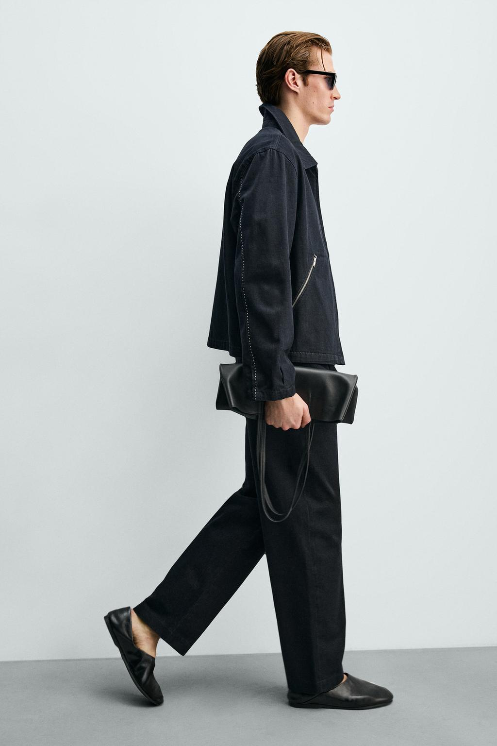 ДЖИНСЫ ЧИНОС С КОНТРАСТНОЙ ОТСТРОЧКОЙ