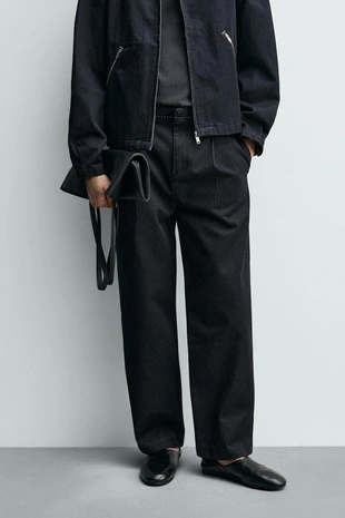 Джинсы чинос с контрастной отстрочкой- Заказать в России