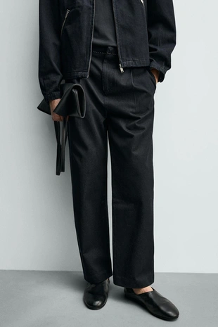 Джинсы чинос с контрастной отстрочкой- Заказать в России