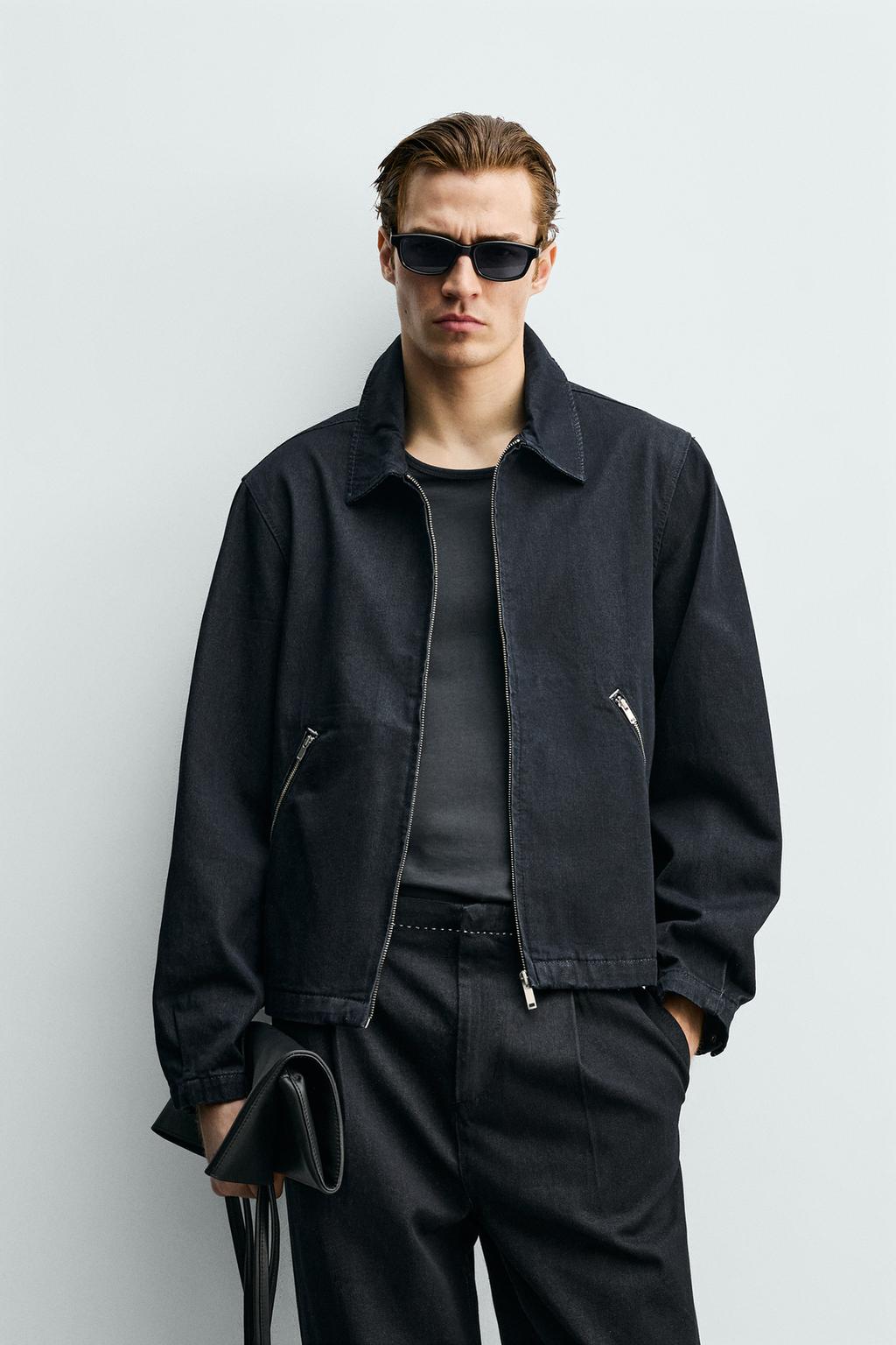 ДЖИНСОВАЯ КУРТКА С КОНТРАСТНЫМИ ШВАМИ