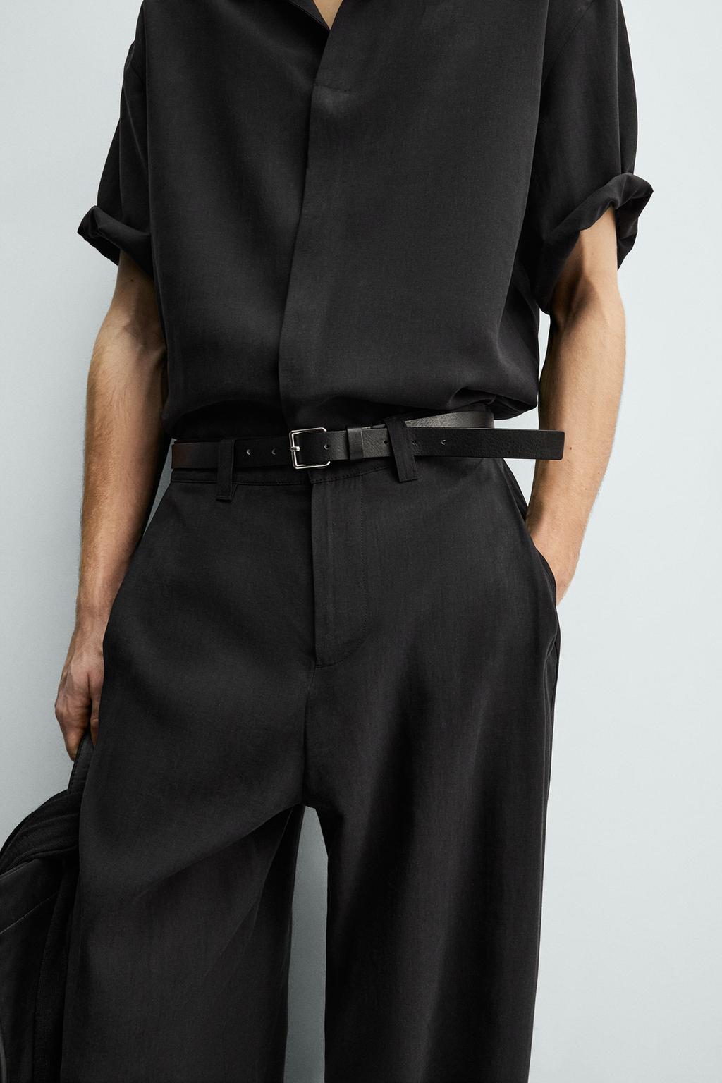 БРЮКИ СВОБОДНОГО КРОЯ СО СКЛАДКАМИ