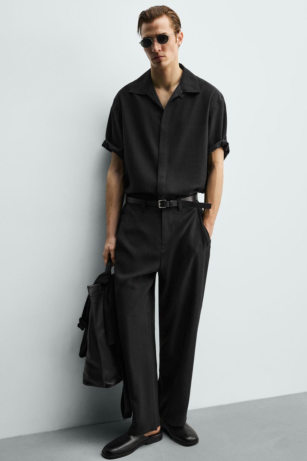 БРЮКИ СВОБОДНОГО КРОЯ СО СКЛАДКАМИ