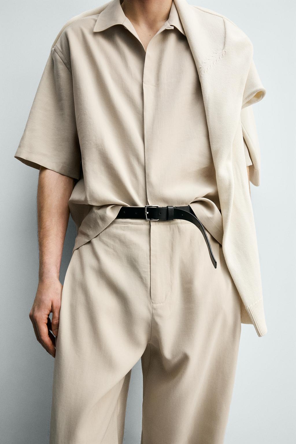 БРЮКИ СВОБОДНОГО КРОЯ СО СКЛАДКАМИ