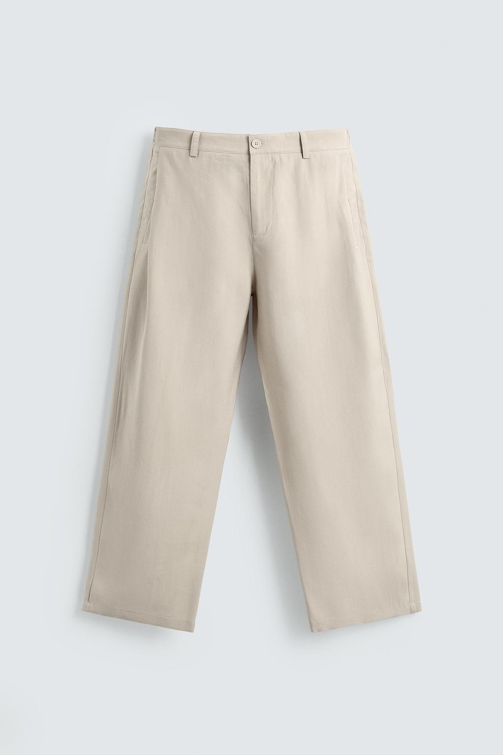 БРЮКИ СВОБОДНОГО КРОЯ СО СКЛАДКАМИ