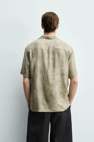 Атласная рубашка 