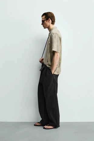 Атласная рубашка 