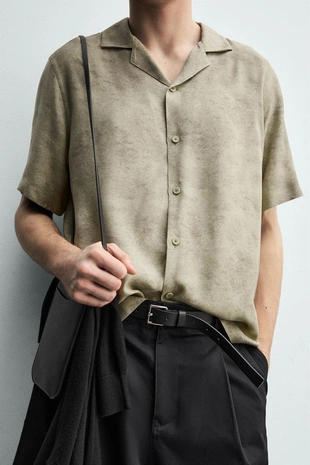 Атласная рубашка - Заказать в России