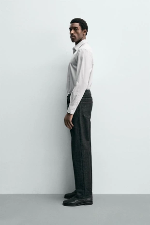 Рубашка из рельефной ткани EASY CARE- Заказать в России