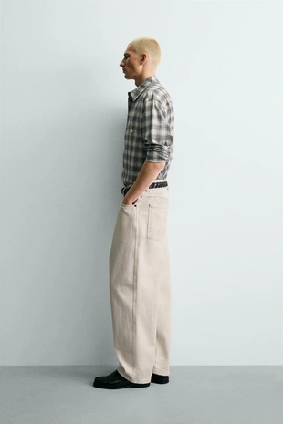 Рубашка BOXY FIT в клетку- Заказать в России