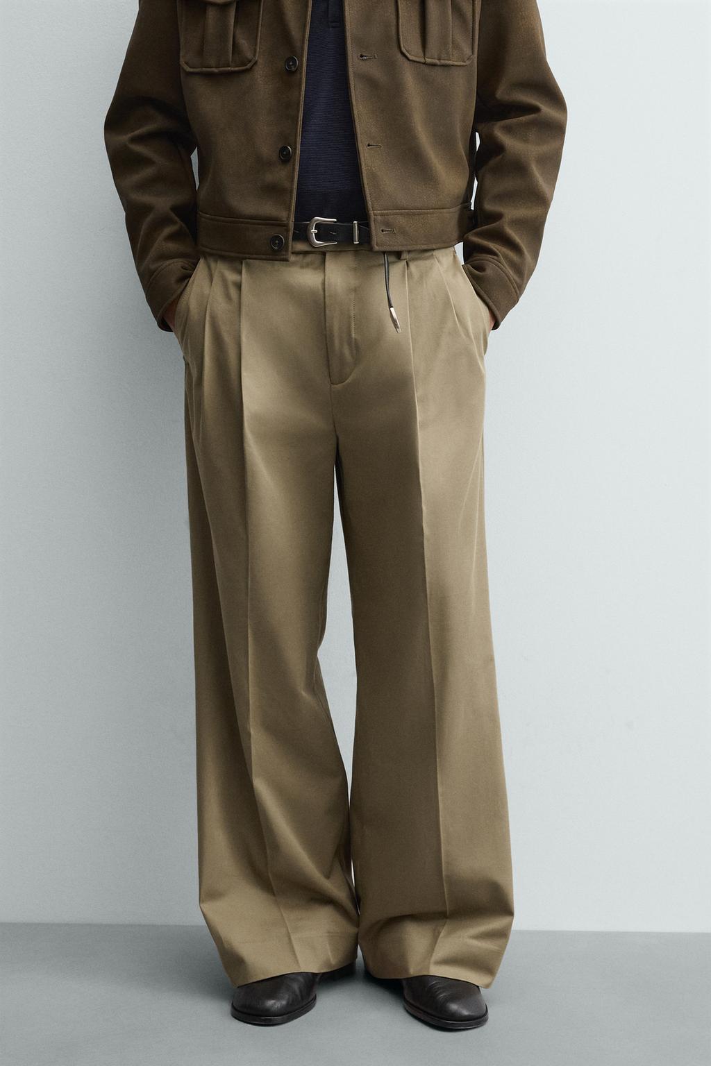 БРЮКИ WIDE-FIT СО СКЛАДКАМИ