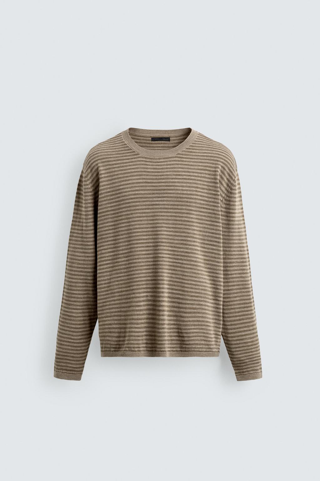 ЖАККАРДОВЫЙ СВИТЕР В ПОЛОСКУ