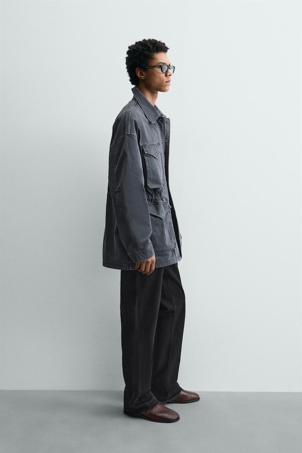 ПАРКА ИЗ ХЛОПКА С ЭФФЕКТОМ ПОТЕРТОСТИ