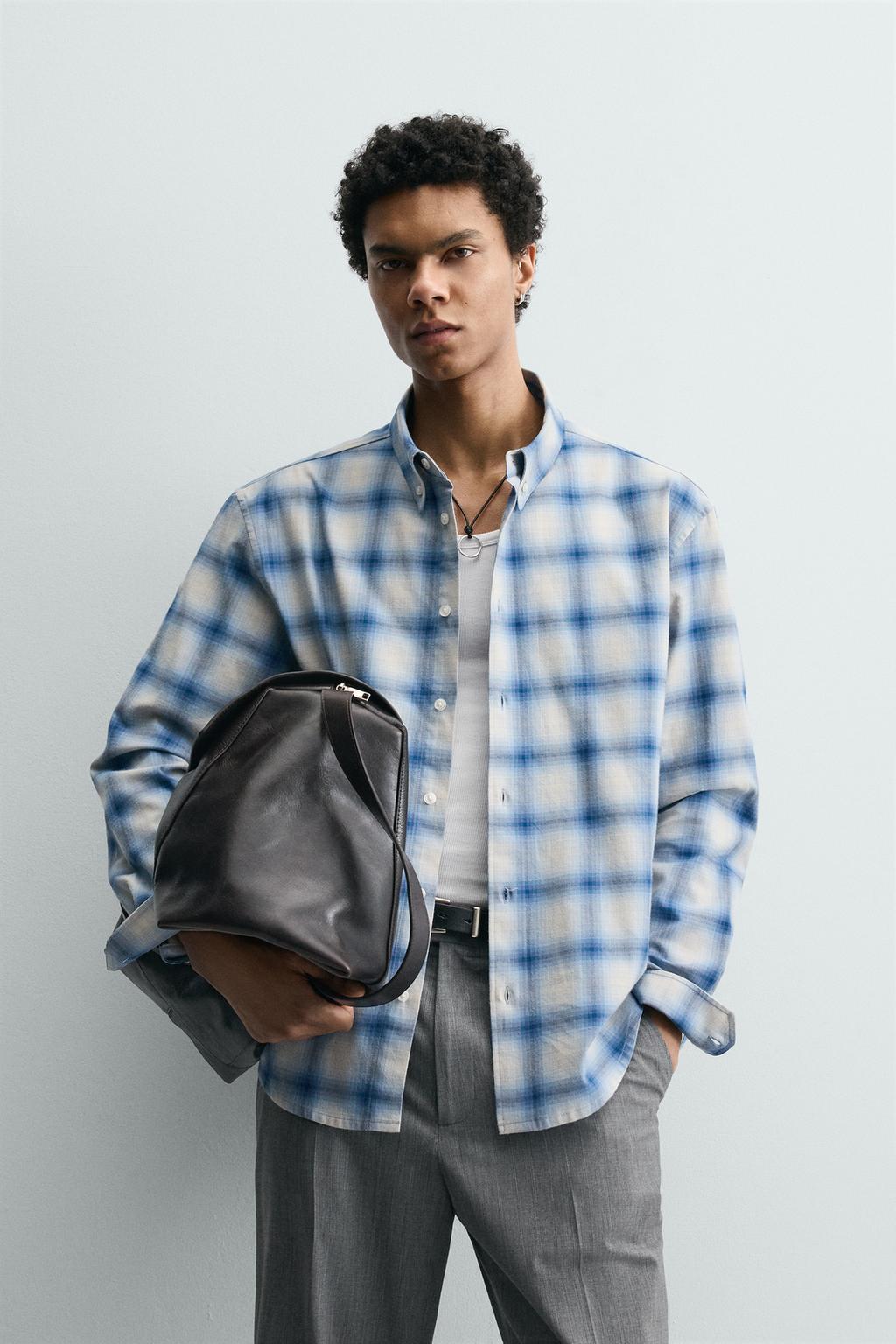 РУБАШКА RELAXED FIT В КЛЕТКУ