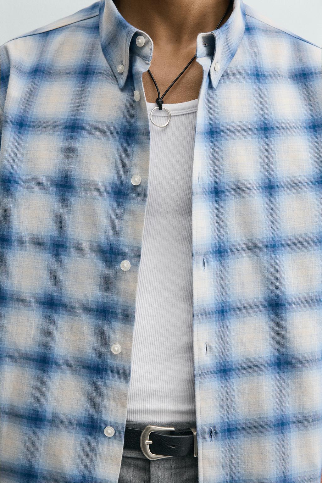 РУБАШКА RELAXED FIT В КЛЕТКУ