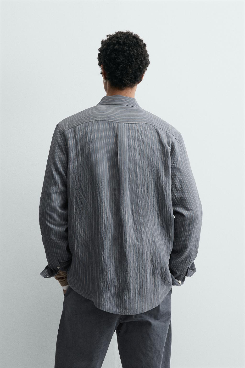 РУБАШКА СВОБОДНОГО КРОЯ В ПОЛОСКУ