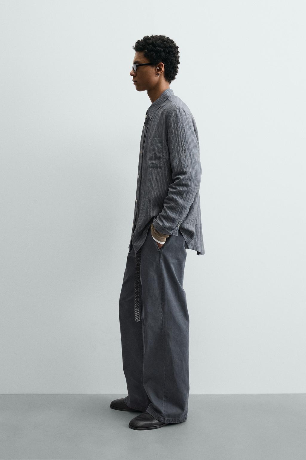 РУБАШКА СВОБОДНОГО КРОЯ В ПОЛОСКУ