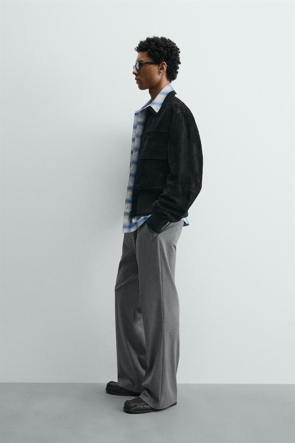 УКОРОЧЕННАЯ КУРТКА ИЗ ЗАМШИ