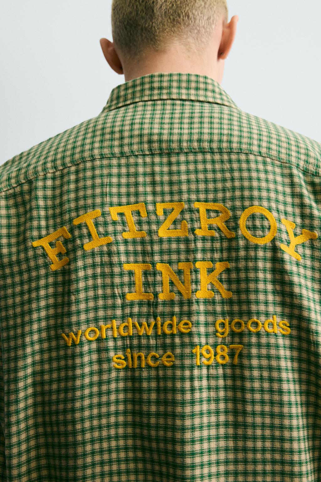 ФЛАНЕЛЕВАЯ РУБАШКА В КЛЕТКУ С ВЫШИВКОЙ