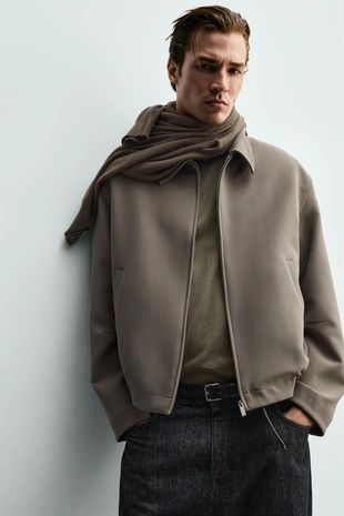 Куртка свободного кроя комфорт- Заказать в России