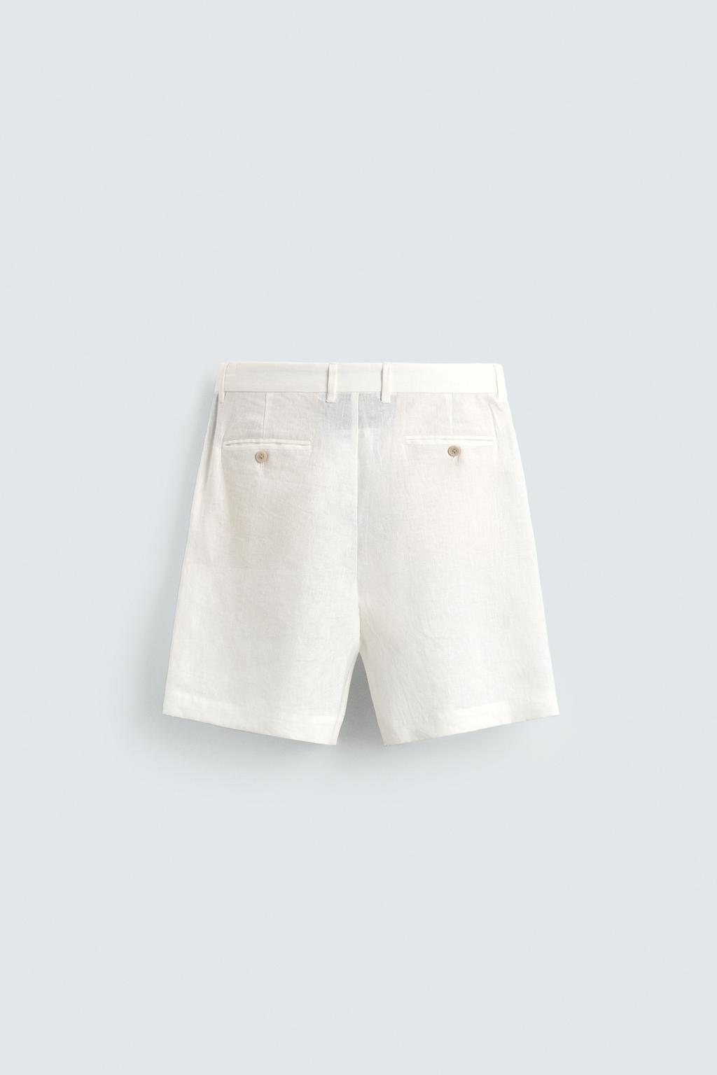 БЕРМУДЫ ИЗ 100% ЛЬНА КЛАССИЧЕСКОГО КРОЯ