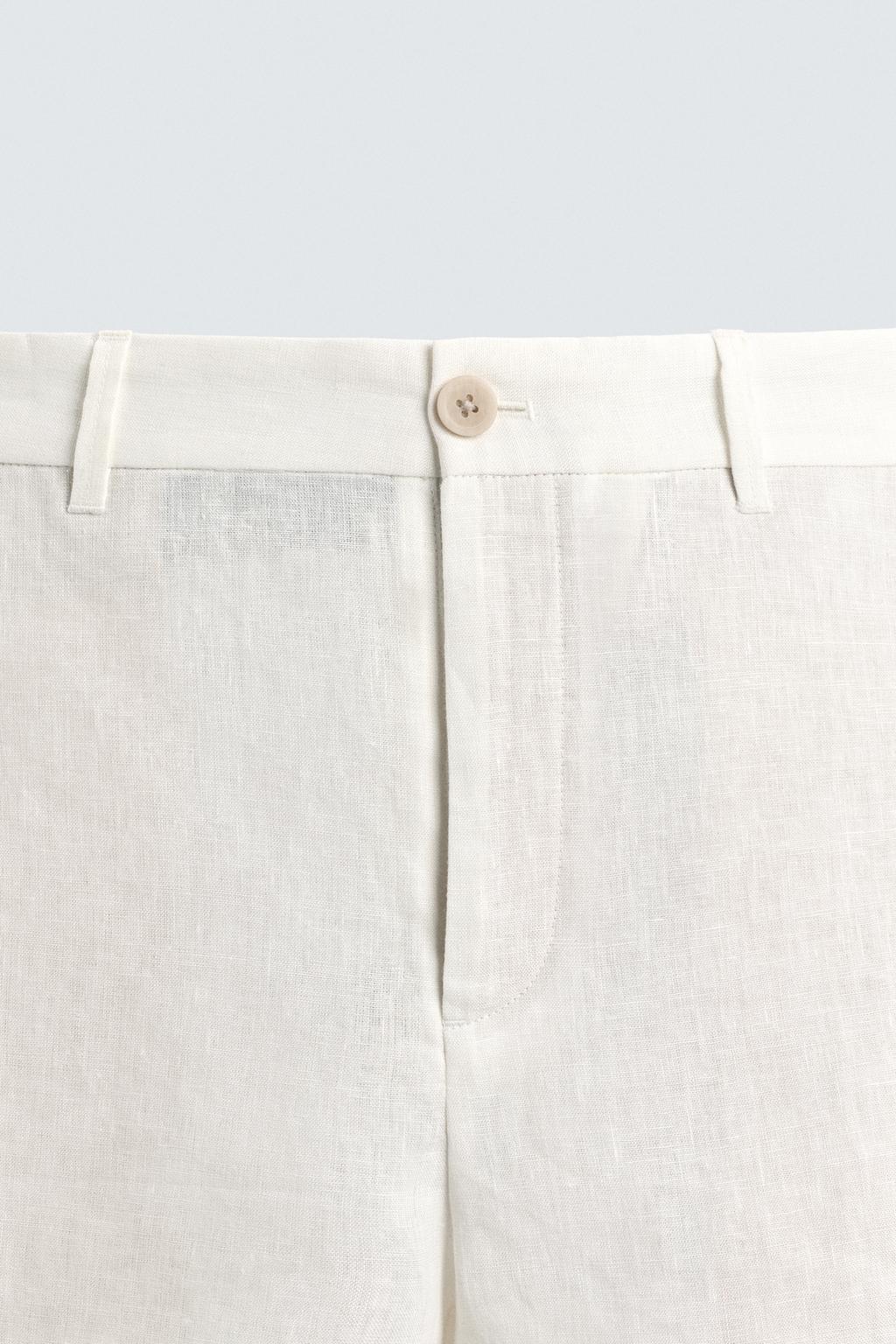 БЕРМУДЫ ИЗ 100% ЛЬНА КЛАССИЧЕСКОГО КРОЯ