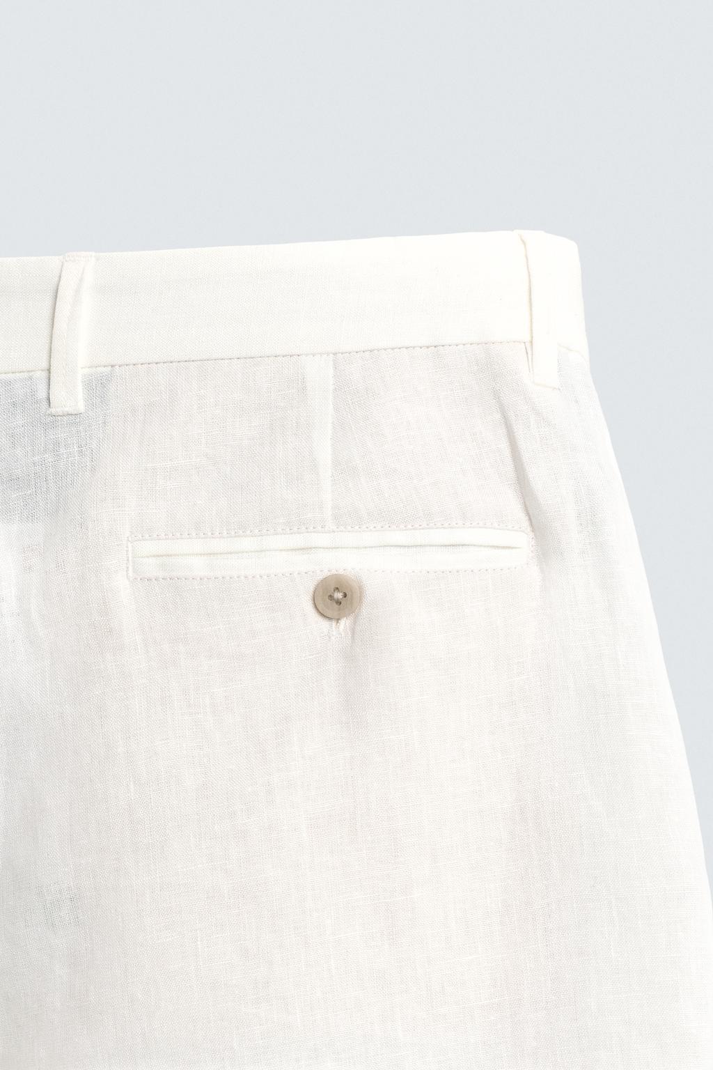 БЕРМУДЫ ИЗ 100% ЛЬНА КЛАССИЧЕСКОГО КРОЯ