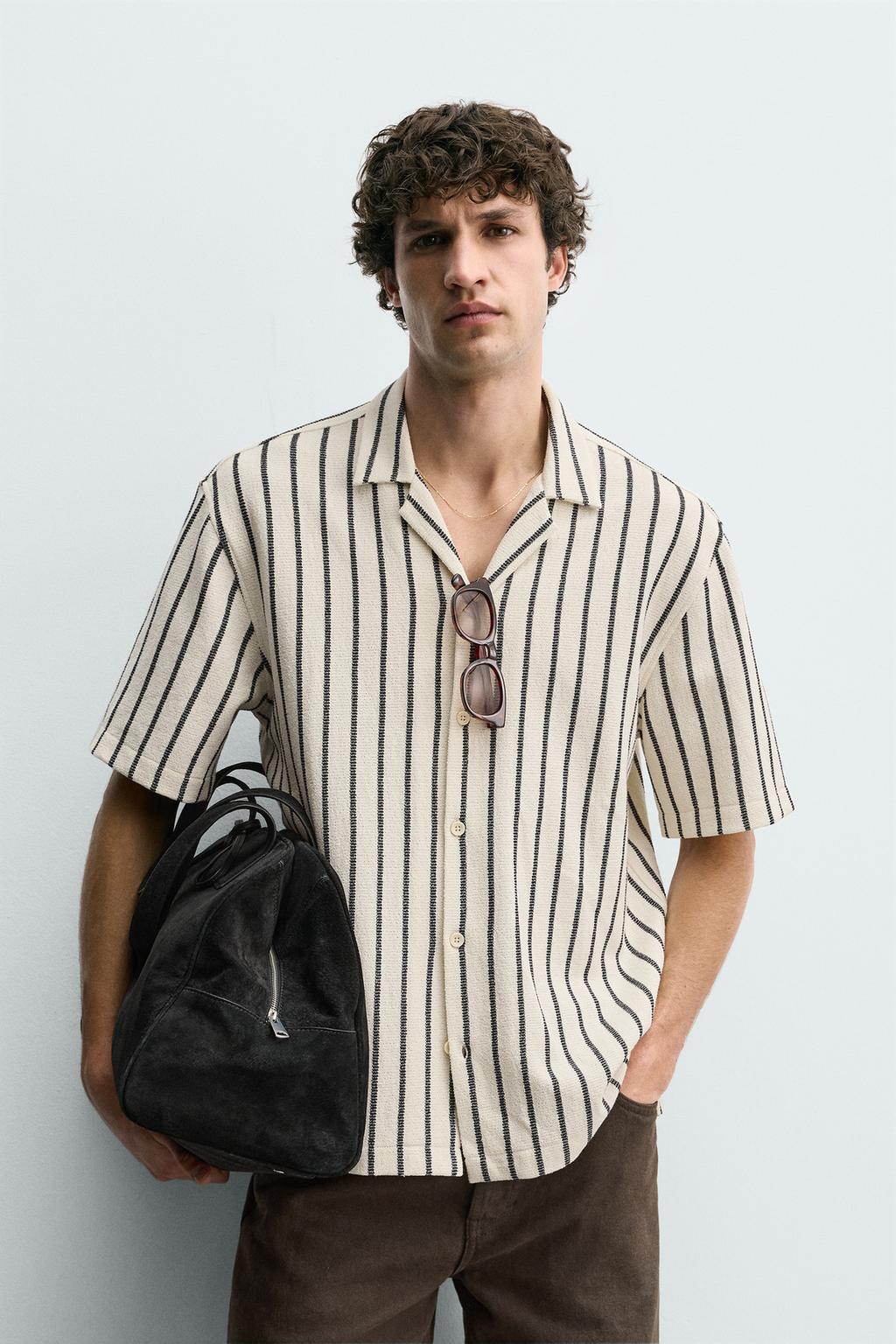 РУБАШКА ИЗ РЕЛЬЕФНОЙ ТКАНИ