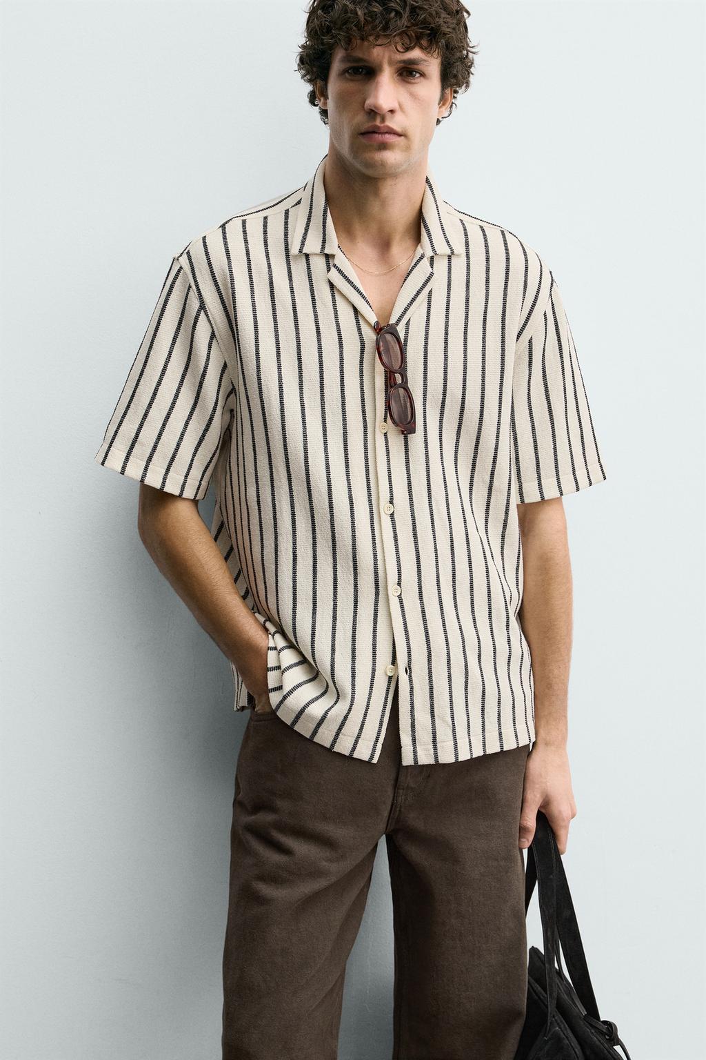 РУБАШКА ИЗ РЕЛЬЕФНОЙ ТКАНИ