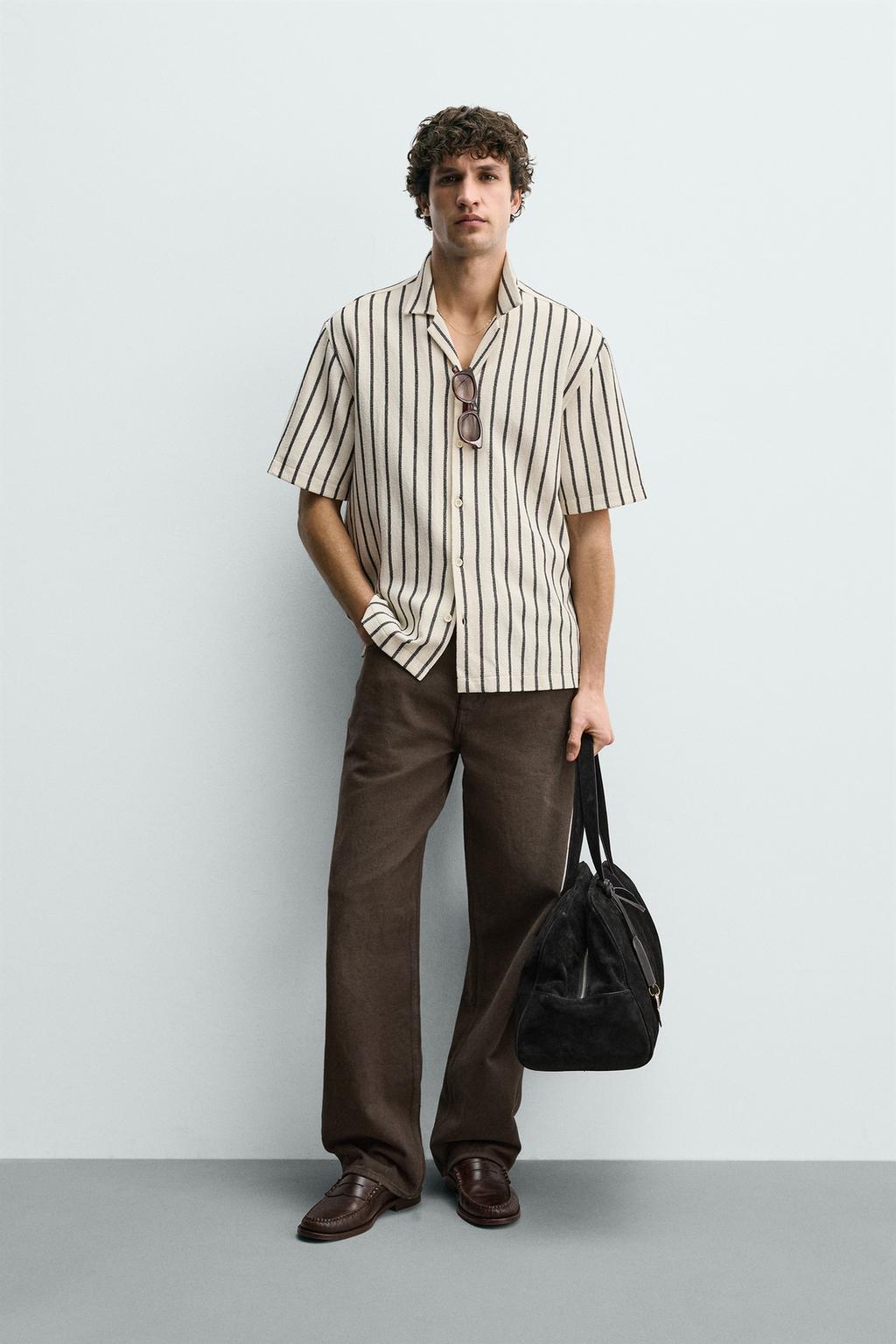 РУБАШКА ИЗ РЕЛЬЕФНОЙ ТКАНИ