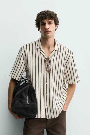 Рубашка из рельефной ткани- Заказать в России