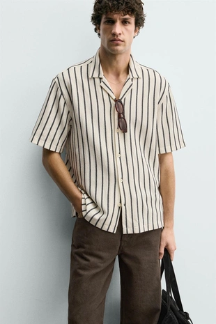 Рубашка из рельефной ткани- Заказать в России