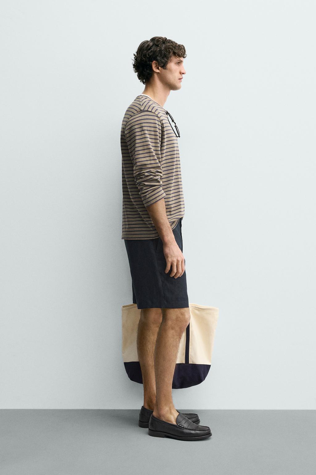 БЕРМУДЫ ИЗ 100% ЛЬНА КЛАССИЧЕСКОГО КРОЯ