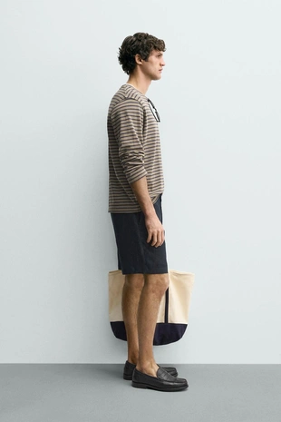 Бермуды из 100% льна классического кроя