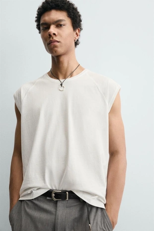 Майка с эффектом потертости- Заказать в России