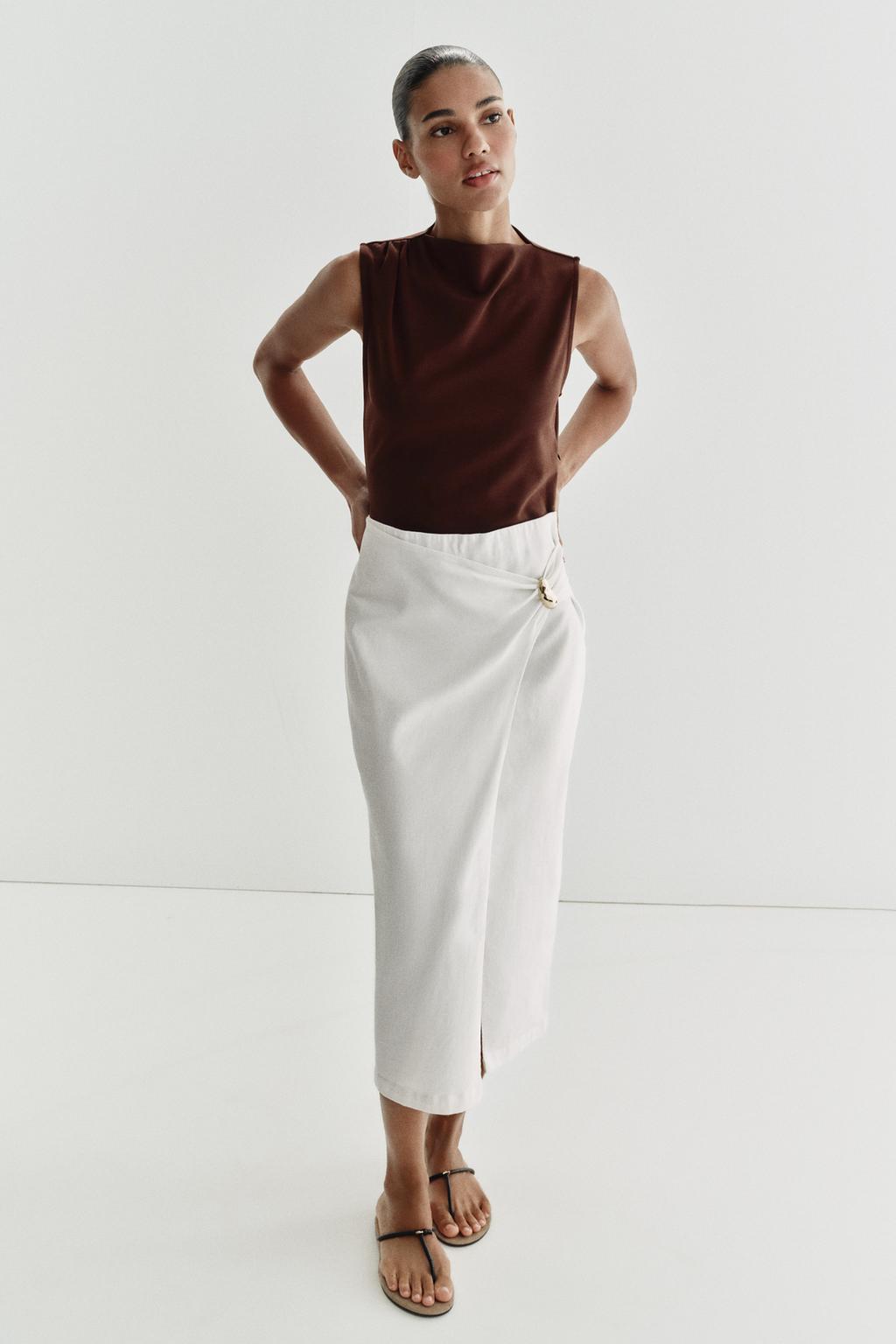 КОМБИНИРОВАННОЕ ПЛАТЬЕ МИДИ С ФУРНИТУРОЙ