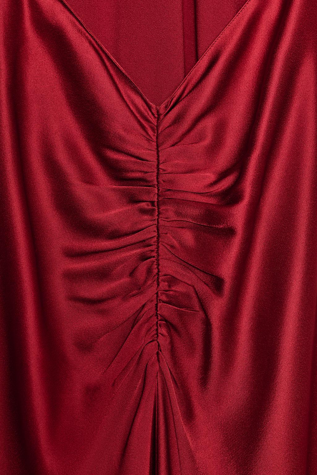 АТЛАСНОЕ ПЛАТЬЕ ХАЛТЕР — ZW COLLECTION